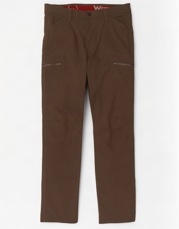 Wrangler Pantalon cargo droit pour homme W32 L32 Kaki Nylon