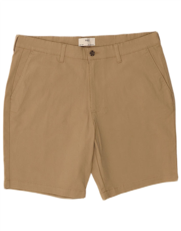 Marks & Spencer Short Chino Homme W36 Grand Coton Beige