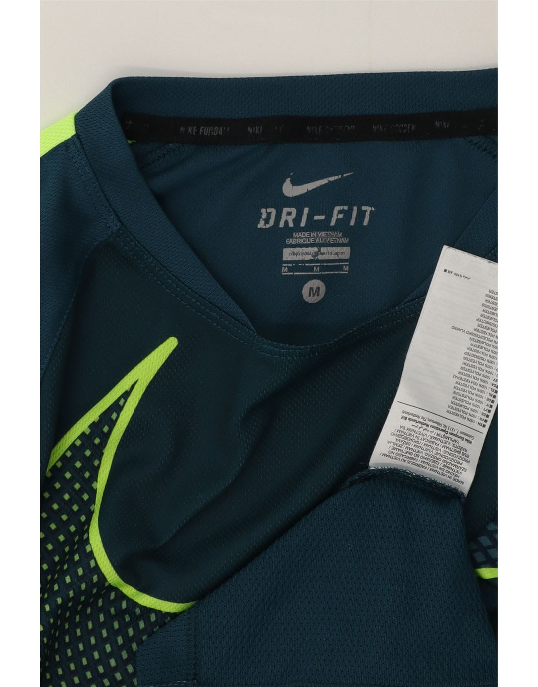 Nike Hommes Dri Fit Graphic T-Shirt Haut Bleu Moyen Colorblock Polyester