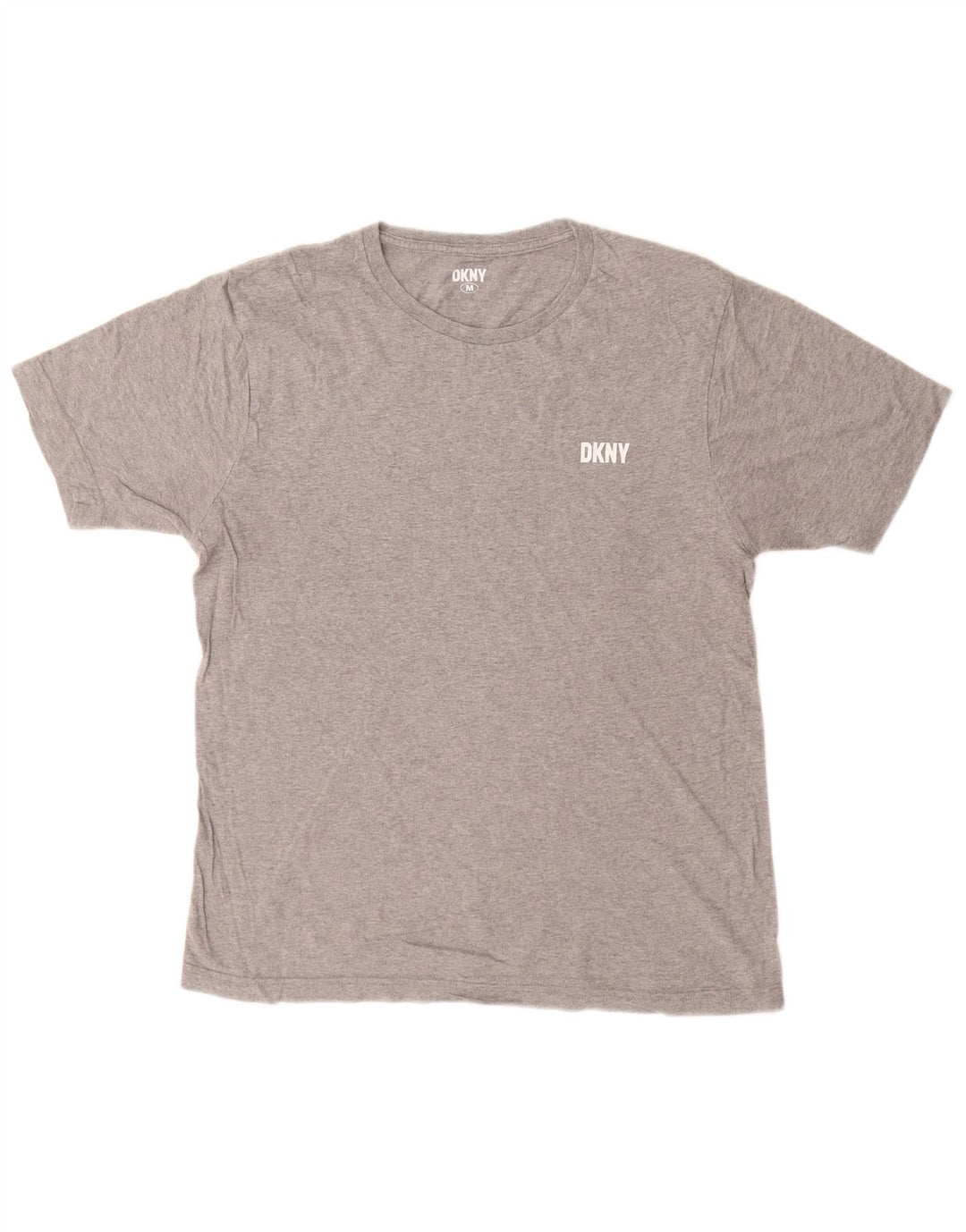 DKNY T-Shirt Homme Gris Moyen Moucheté Coton