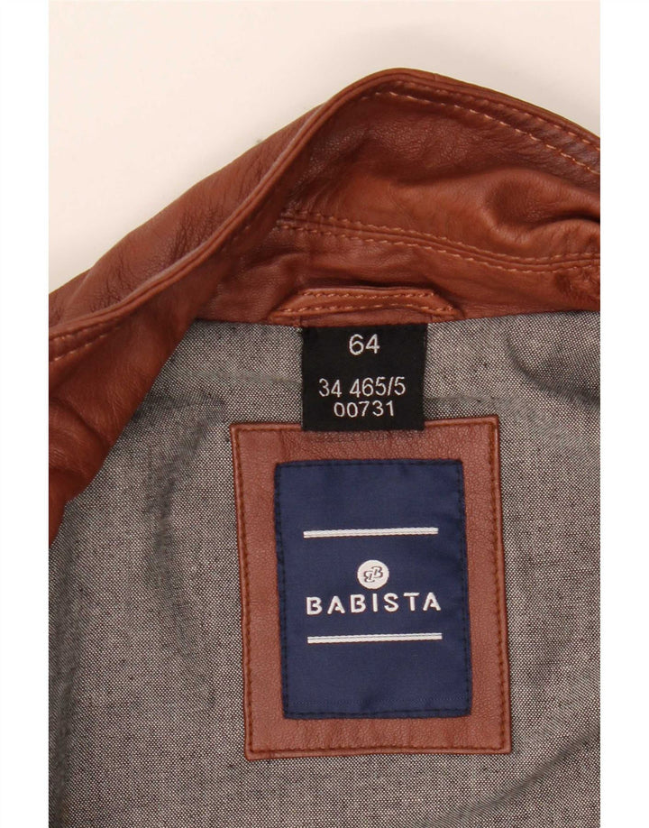 Babista Veste en cuir pour homme EU 64 7XL Cuir marron
