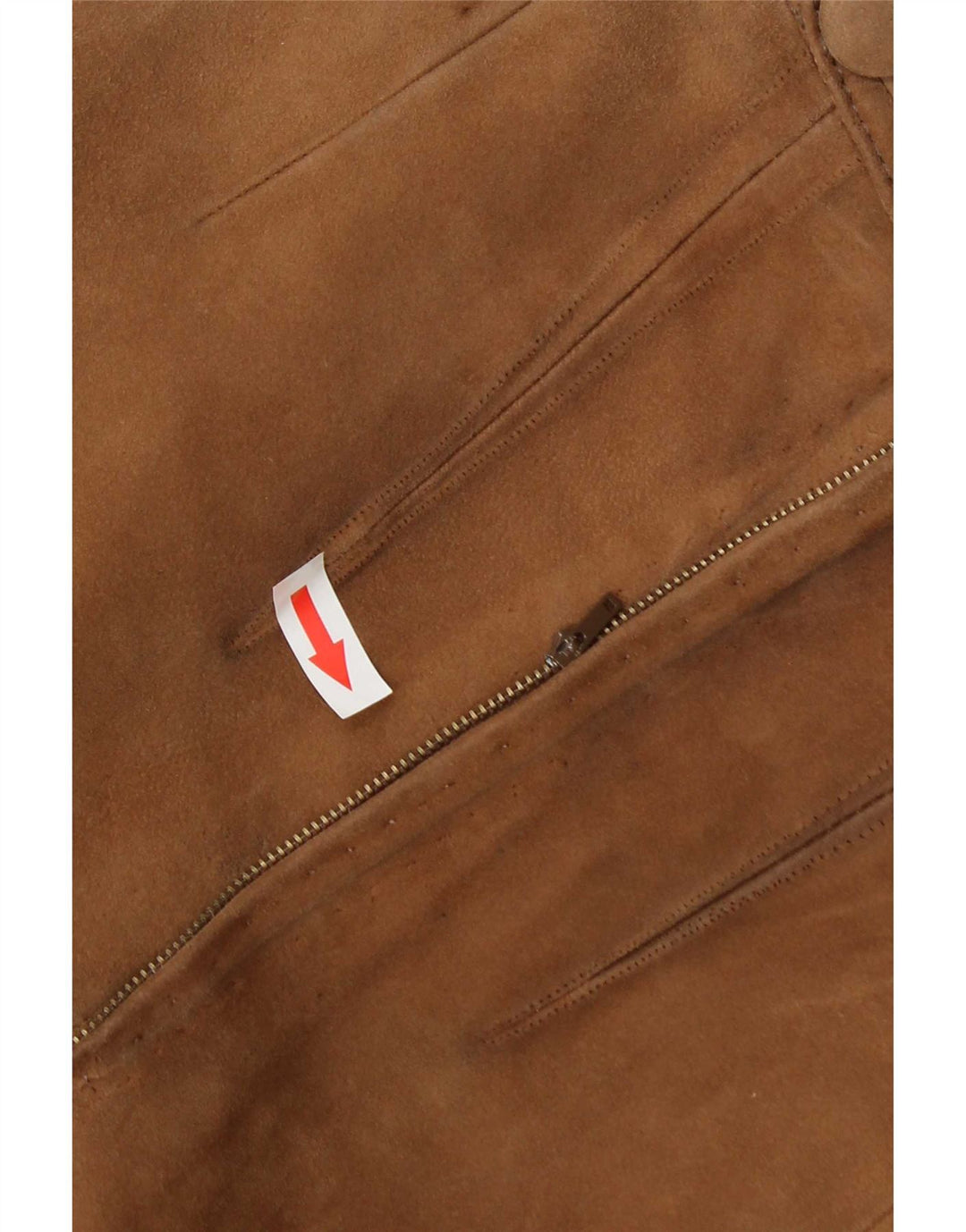 jupe en daim femme vintage W26 Petit Beige