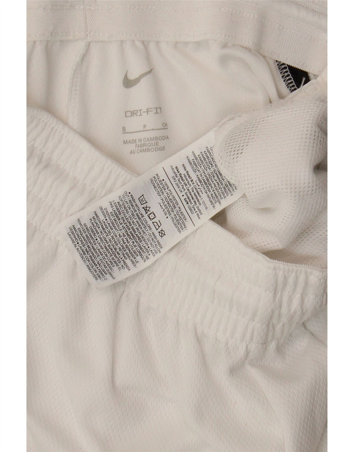 Nike Short de sport Dri Fit pour homme Taille S en polyester color block blanc