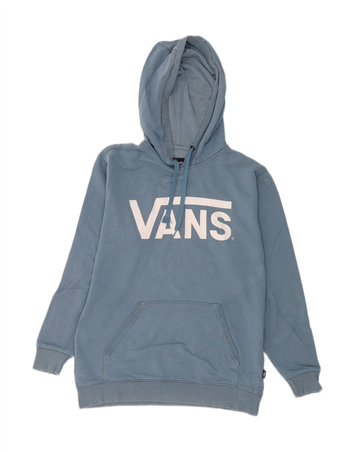 VANS Mens Graphic Hoodie Jumper Small Blue