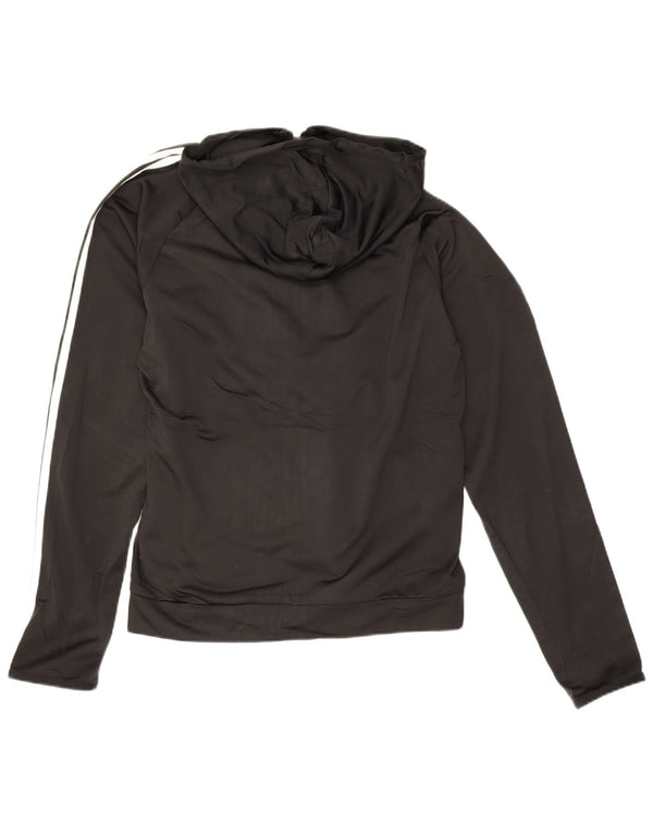 Adidas Pull à capuche zippé pour homme en polyester noir moyen