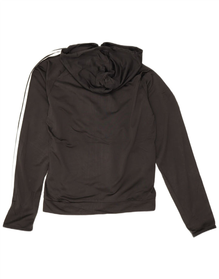 Adidas Pull à capuche zippé pour homme en polyester noir moyen