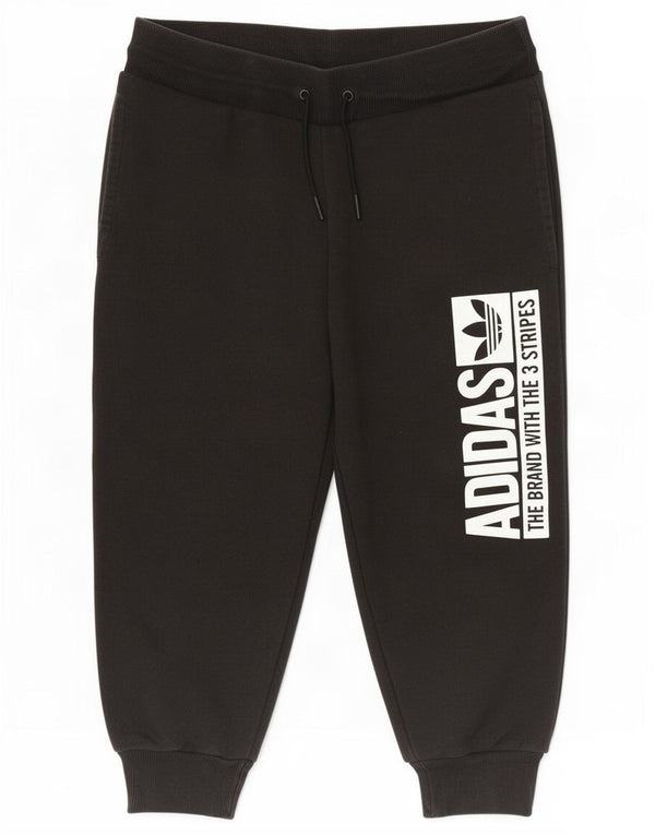 Adidas Pantalon de survêtement pour femme Graphic Capri Joggers UK 14 Large Noir