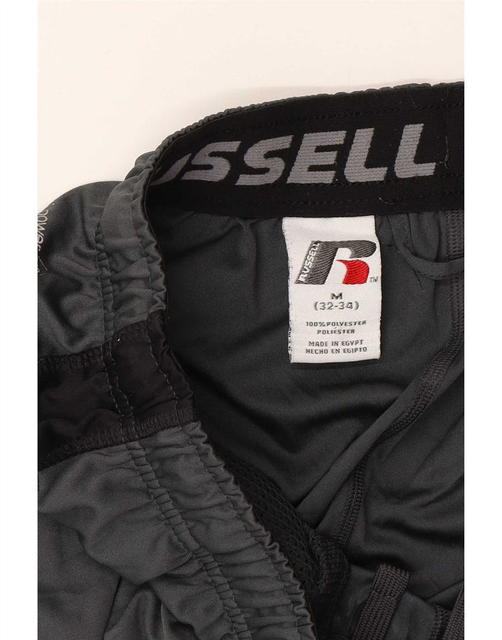Russell Athletic Short de sport pour homme en polyester color block gris moyen