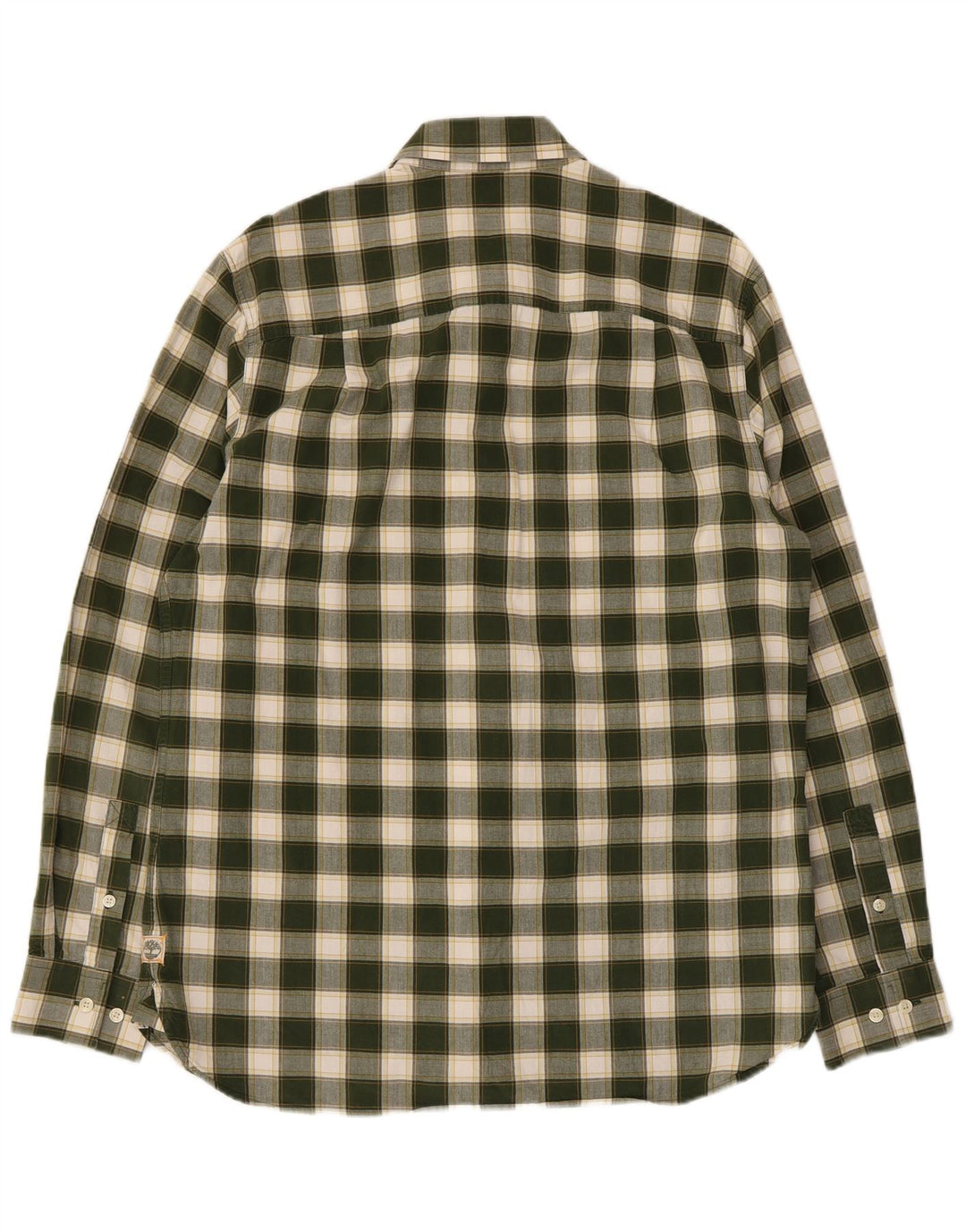 Timberland Chemise Regular Fit Homme Vert Moyen à Carreaux en Coton