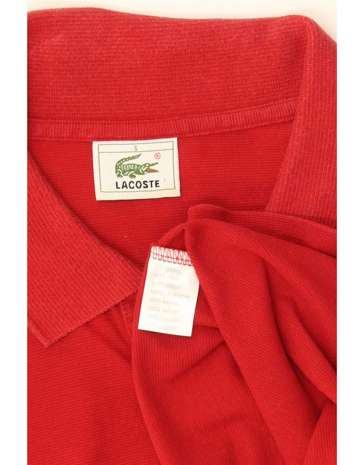 Lacoste Polo Homme Taille 5 Grand Coton Rouge