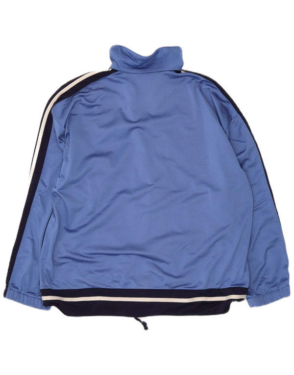 Diadora Veste de survêtement surdimensionnée pour femme UK 14 Large Bleu Colorblock