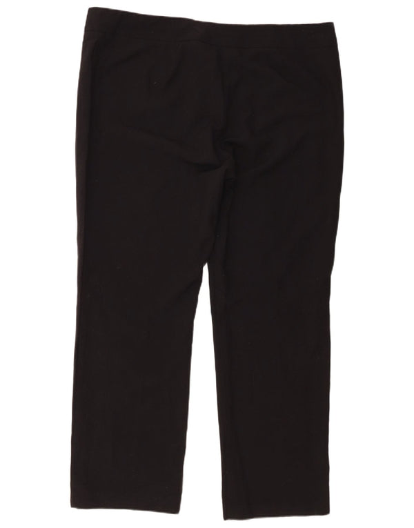 Marks & Spencer Pantalon droit décontracté pour femme UK 20 2XL W42 L29 Noir