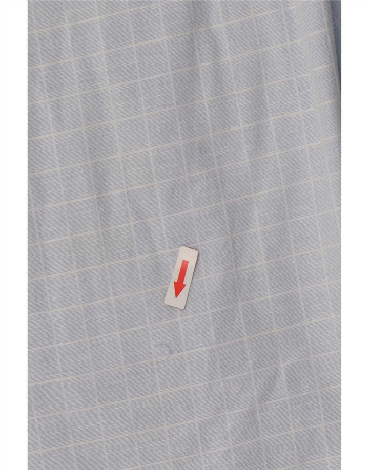 Massimo Dutti Chemise Homme 2XL Bleu Carreaux Coton