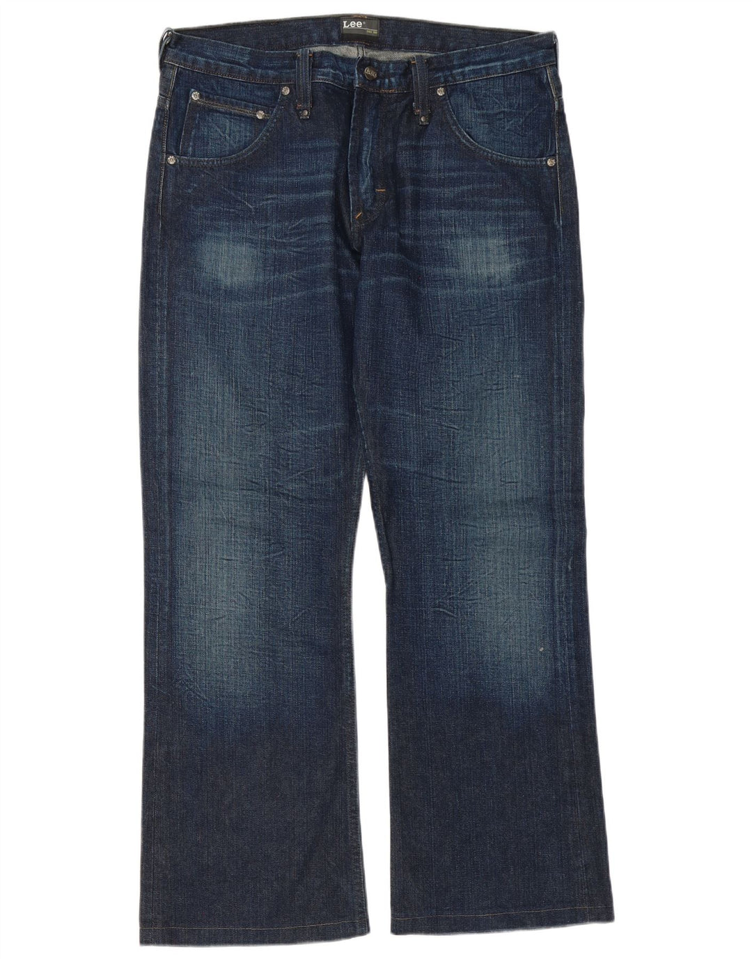 Lee Jean Évasé Clark Homme W34 L31 Bleu Marine Coton