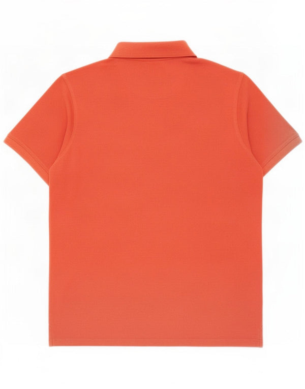 James Pringle Mens Polo Shirt Medium Orange Cotton