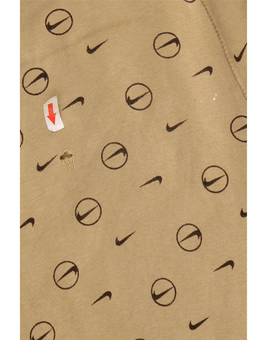Nike Pantalon de survêtement graphique pour homme Taille S Beige Géométrique