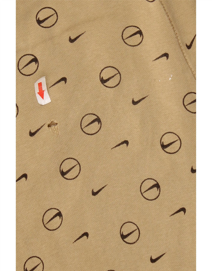 Nike Pantalon de survêtement graphique pour homme Taille S Beige Géométrique
