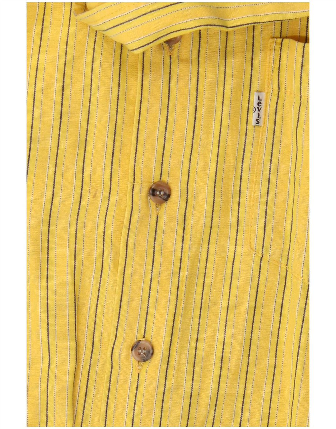 Levi's Chemise Small Jaune Rayé Coton Homme