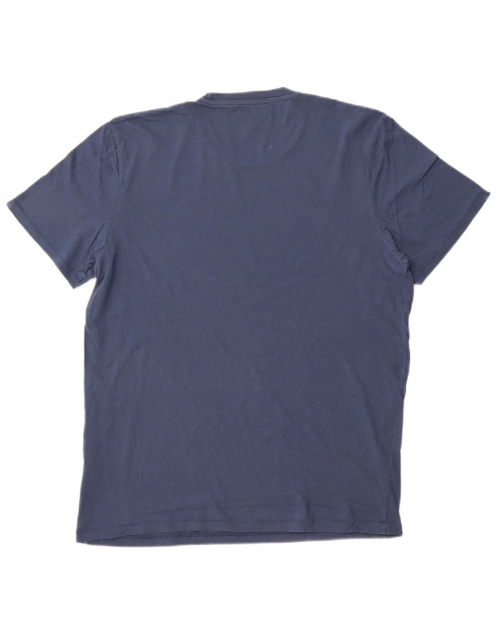 WRANGLER T-Shirt Graphique Homme Bleu Marine Moyen Coton