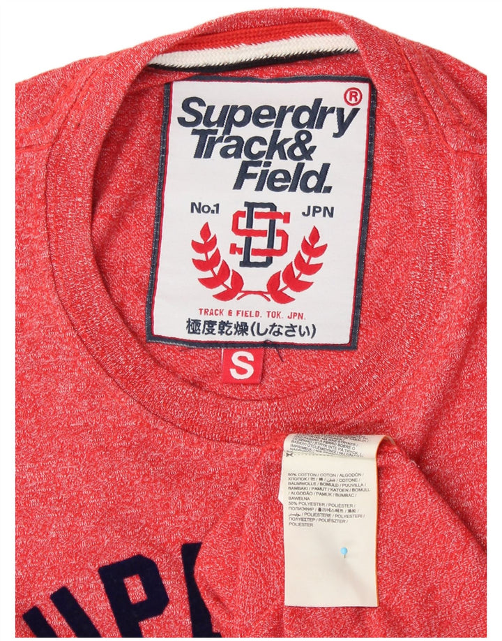 SUPERDRY T-Shirt Graphique Homme Petit Rouge Coton