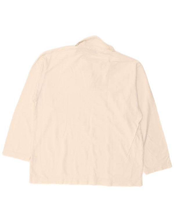 Napapijri Polo à manches longues homme XL blanc coton