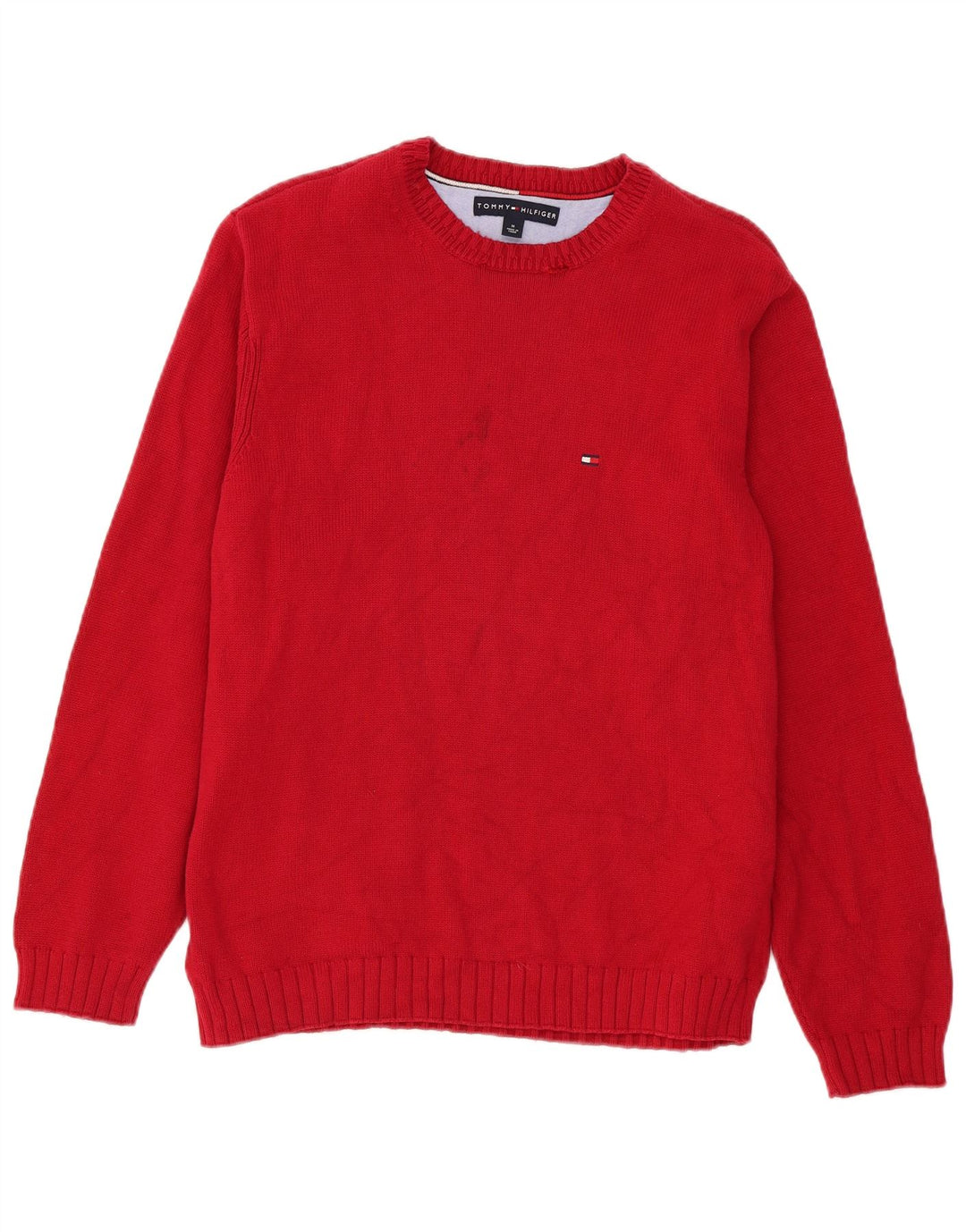 Tommy Hilfiger Pull Col Bateau Homme Bordeaux Moyen