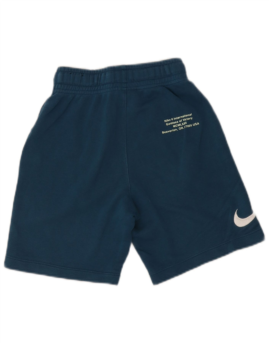 NIKE Short de sport graphique garçon 8-9 ans petit bleu coton