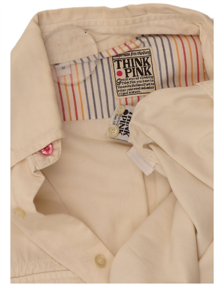 THINK PINK Chemise Homme Coton Beige Moyen