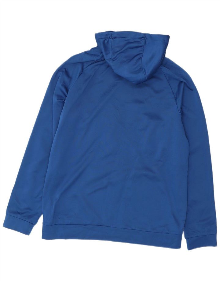 Nike Hommes Dri Fit Zip Sweat à capuche Grand Bleu Polyester