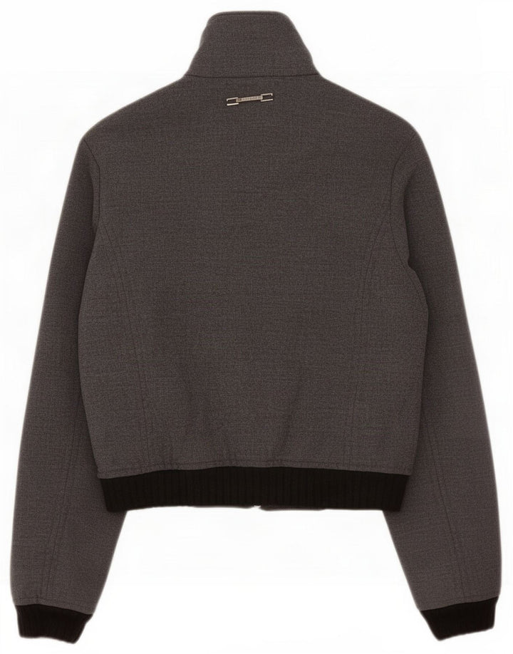 Trussardi Jeans Bomber Femme IT 42 Gris Moyen Colourblock