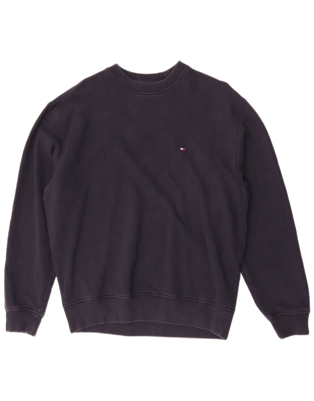 Tommy Hilfiger Sweat-shirt pour homme en coton bleu marine Small