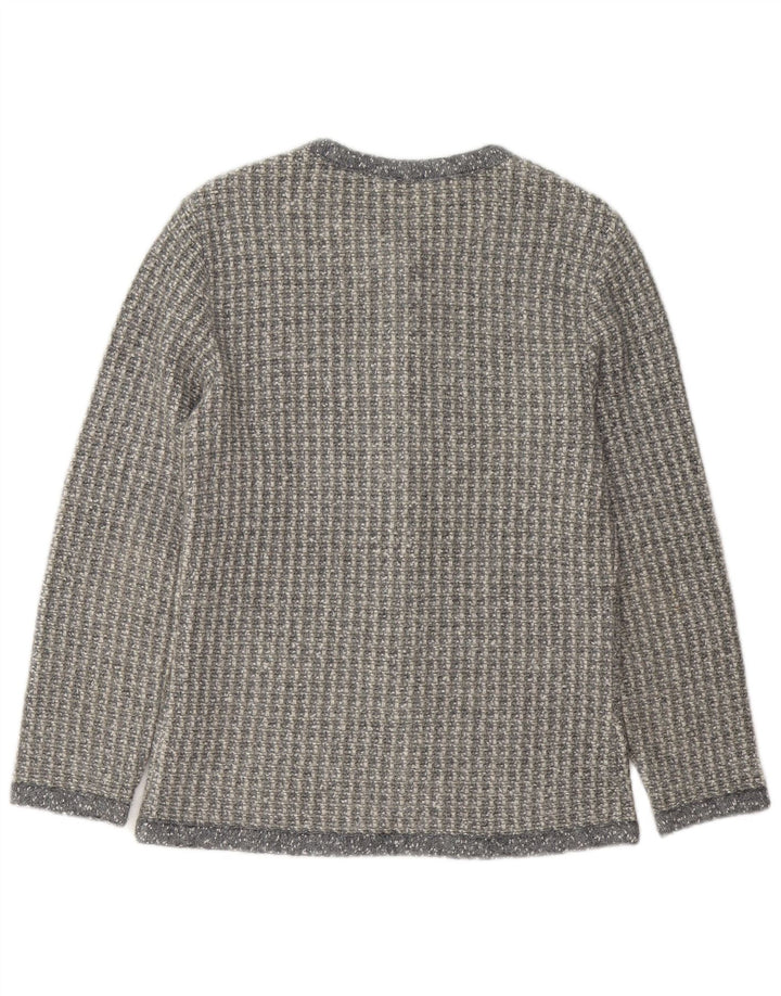 Penny Pull Cardigan pour femme UK 16 Large Gris Acrylique