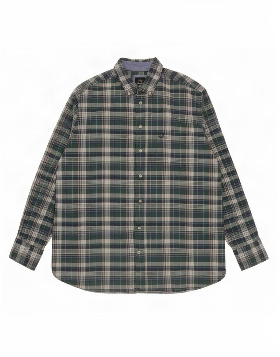 Bugatti Chemise Homme Taille 41/42 Grand Carreau Vert