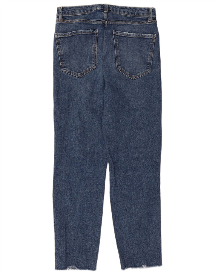 ZARA Jean slim effet vieilli pour femme EU 40 Medium W30 L26 Bleu