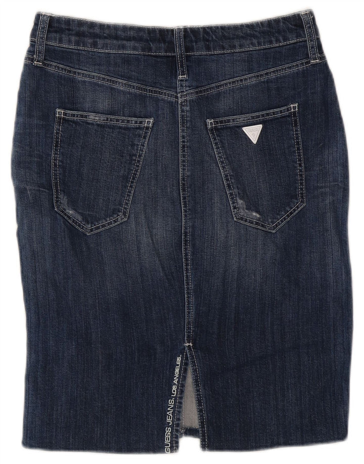 Guess Jupe En Jean Femme W28 Bleu Moyen