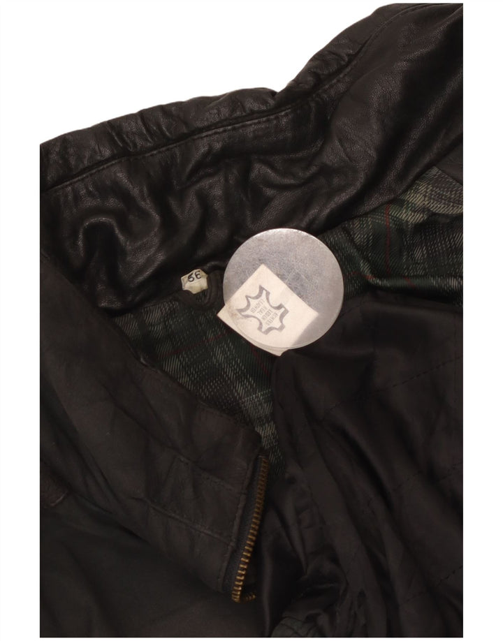 Veste en cuir homme vintage EU 56 3XL Cuir noir