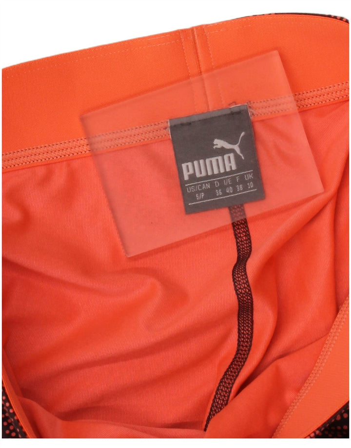 Puma Legging Capri à motif abstrait pour femme UK 10 Small Multicolore