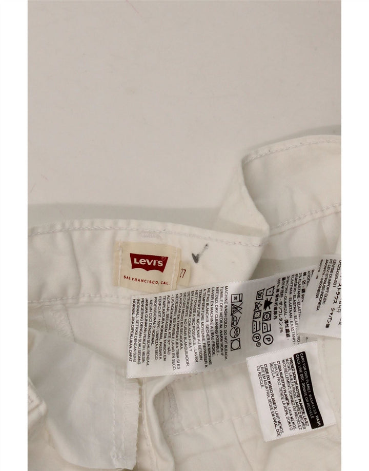 LEVI'S Womens Chino Shorts W27 Small White Cotton Vintage Levi's and Second-Hand Levi's from Messina Hembry 