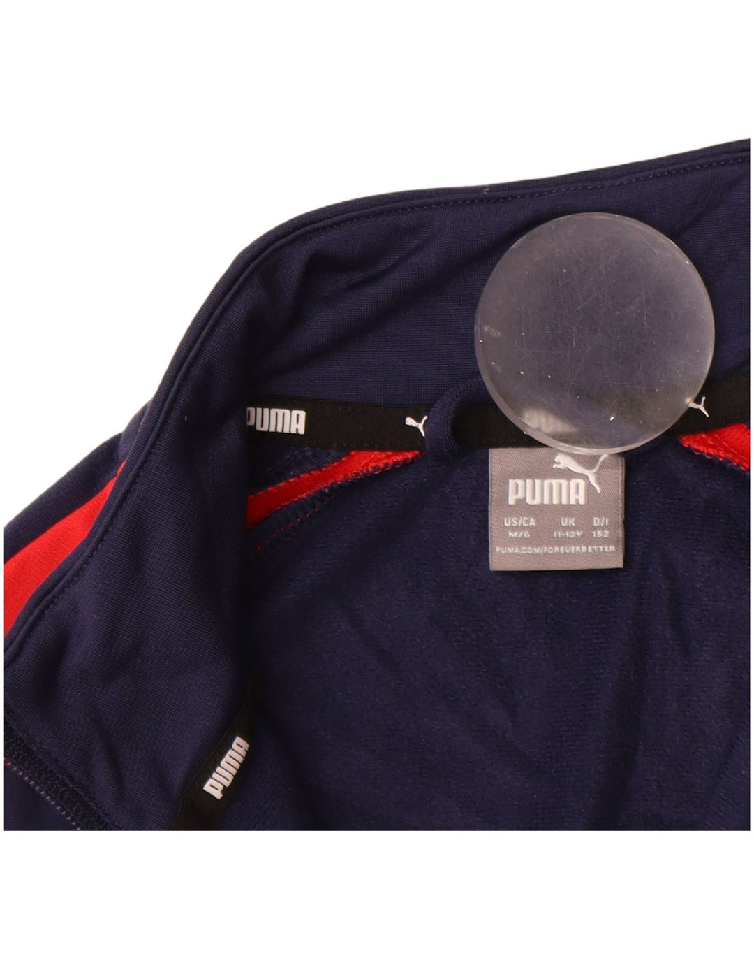 Puma Veste de Survêtement Graphique Garçon 11-12 Ans Bleu Marine Colorblock