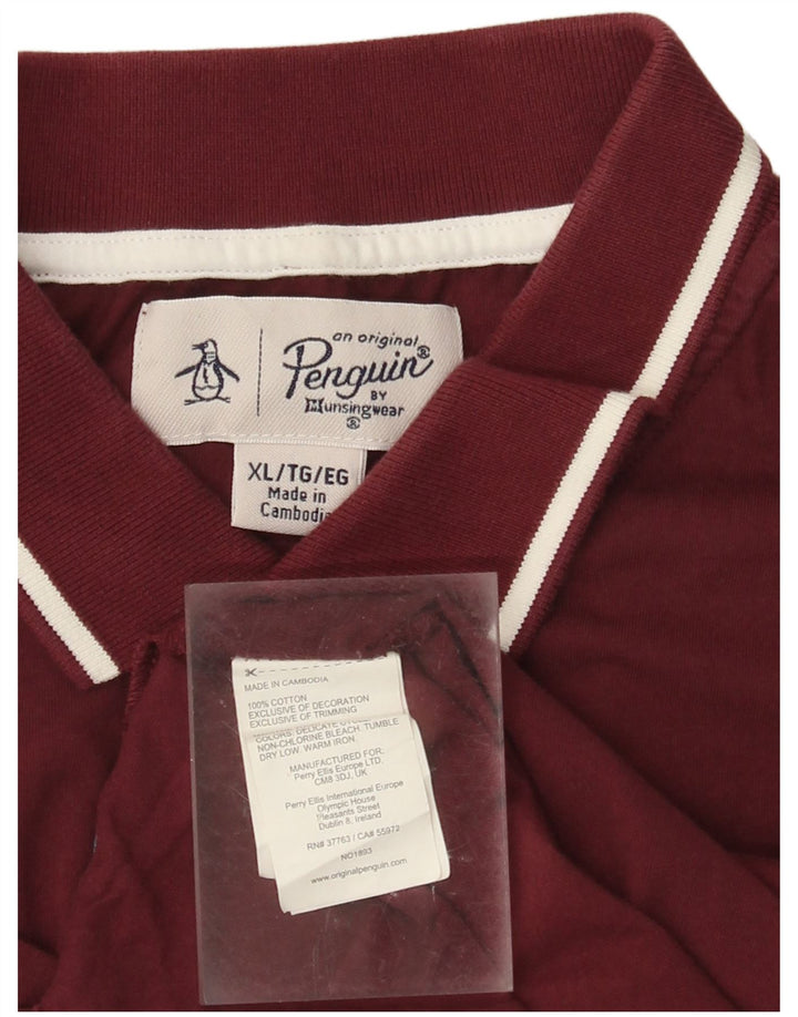 PENGUIN Polo Homme XL Bordeaux Coton