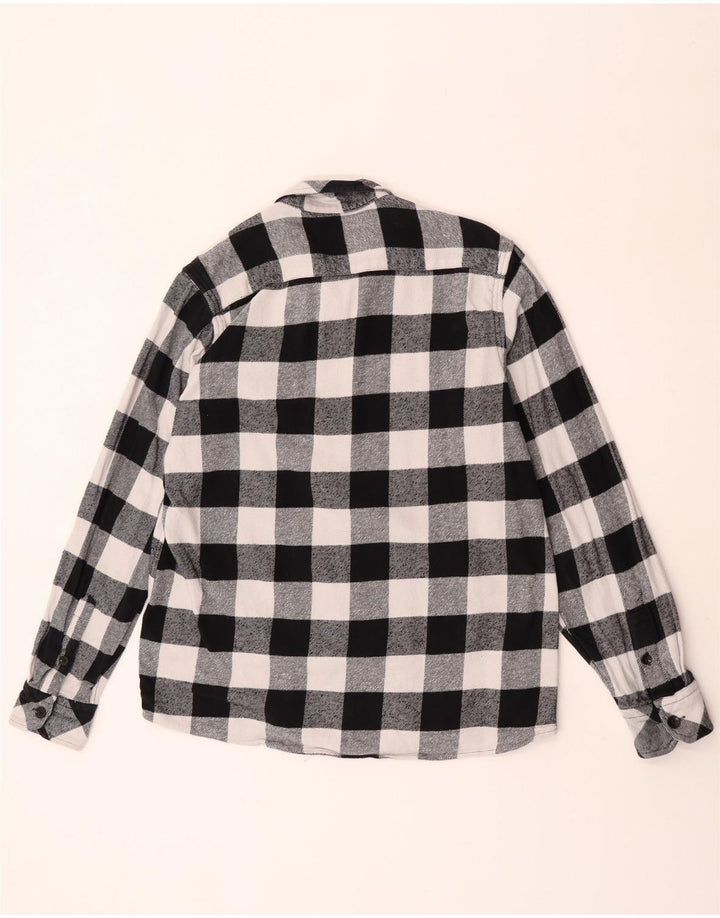 Dickies Chemise en flanelle pour homme Large en coton vichy noir