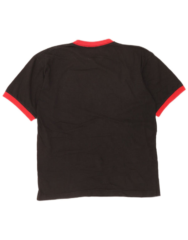 Fila T-Shirt Homme Haut Petit Coton Colorblock Noir