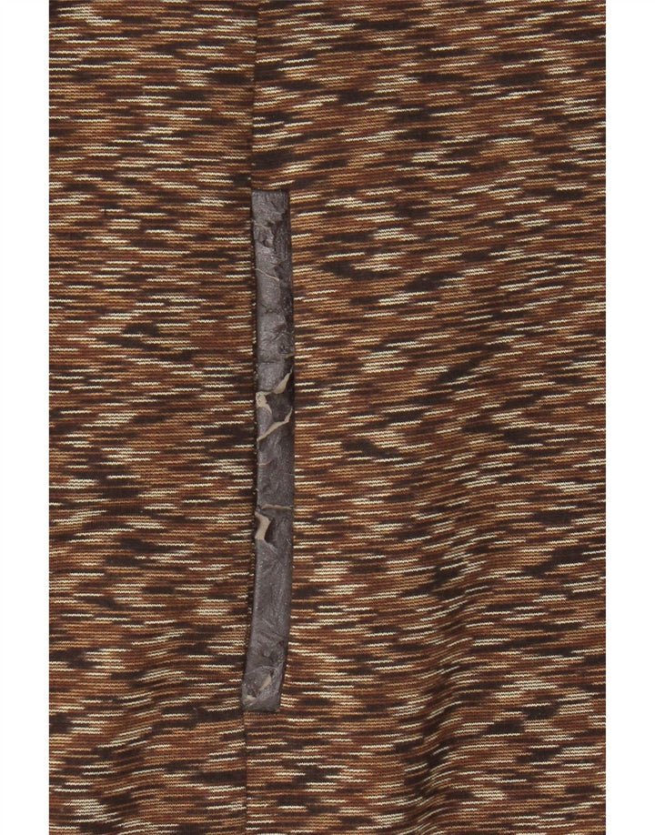 CALVIN KLEIN Femme Jupe Crayon Large W32 Marron Moucheté Polyester