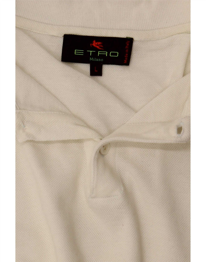 Etro Polo Homme Grand Blanc