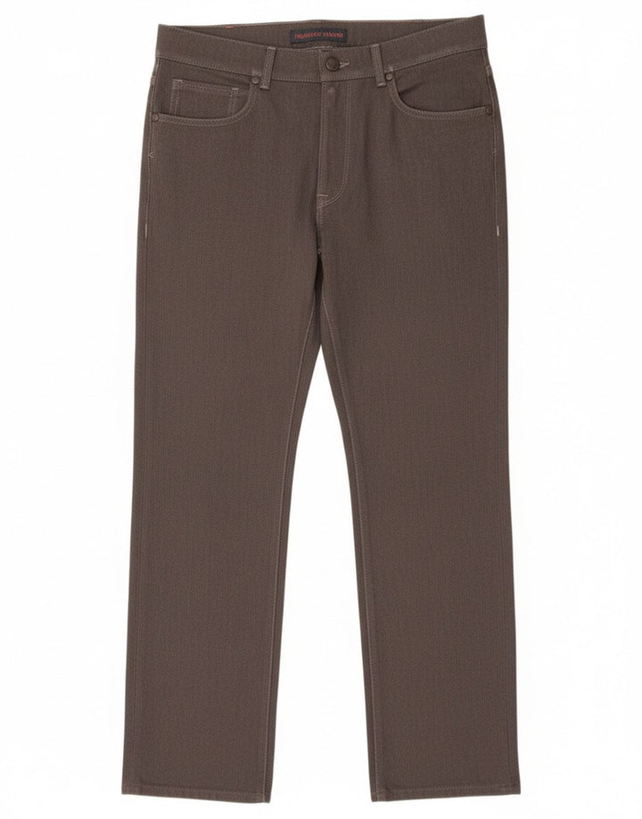 Trussardi Pantalon décontracté droit W33 L29 Gris Polyester