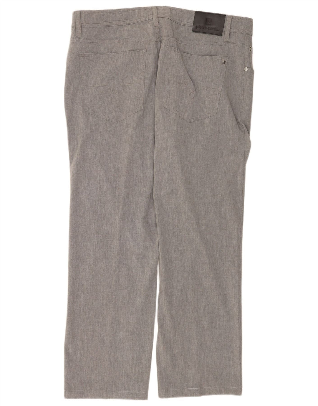 Pantalon décontracté droit homme Pierre Cardin W40 L30 gris polyester
