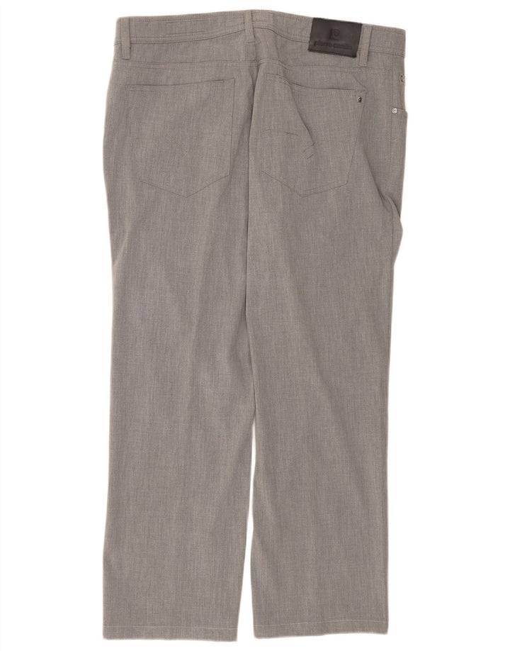 Pantalon décontracté droit homme Pierre Cardin W40 L30 gris polyester