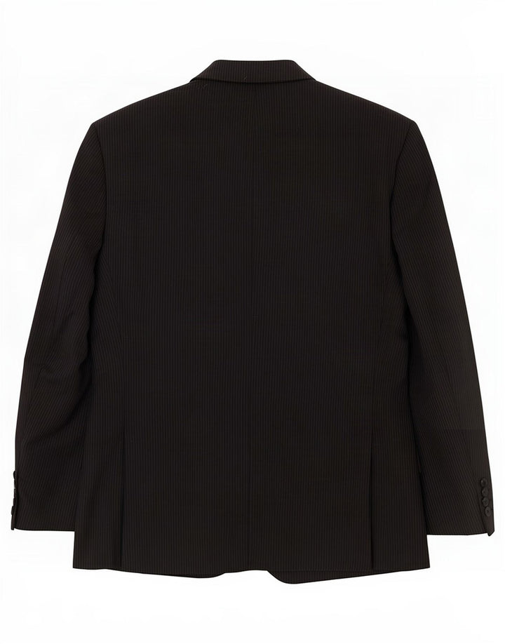 Marks & Spencer Veste blazer à 2 boutons pour homme UK 38 Medium Black Pinstripe
