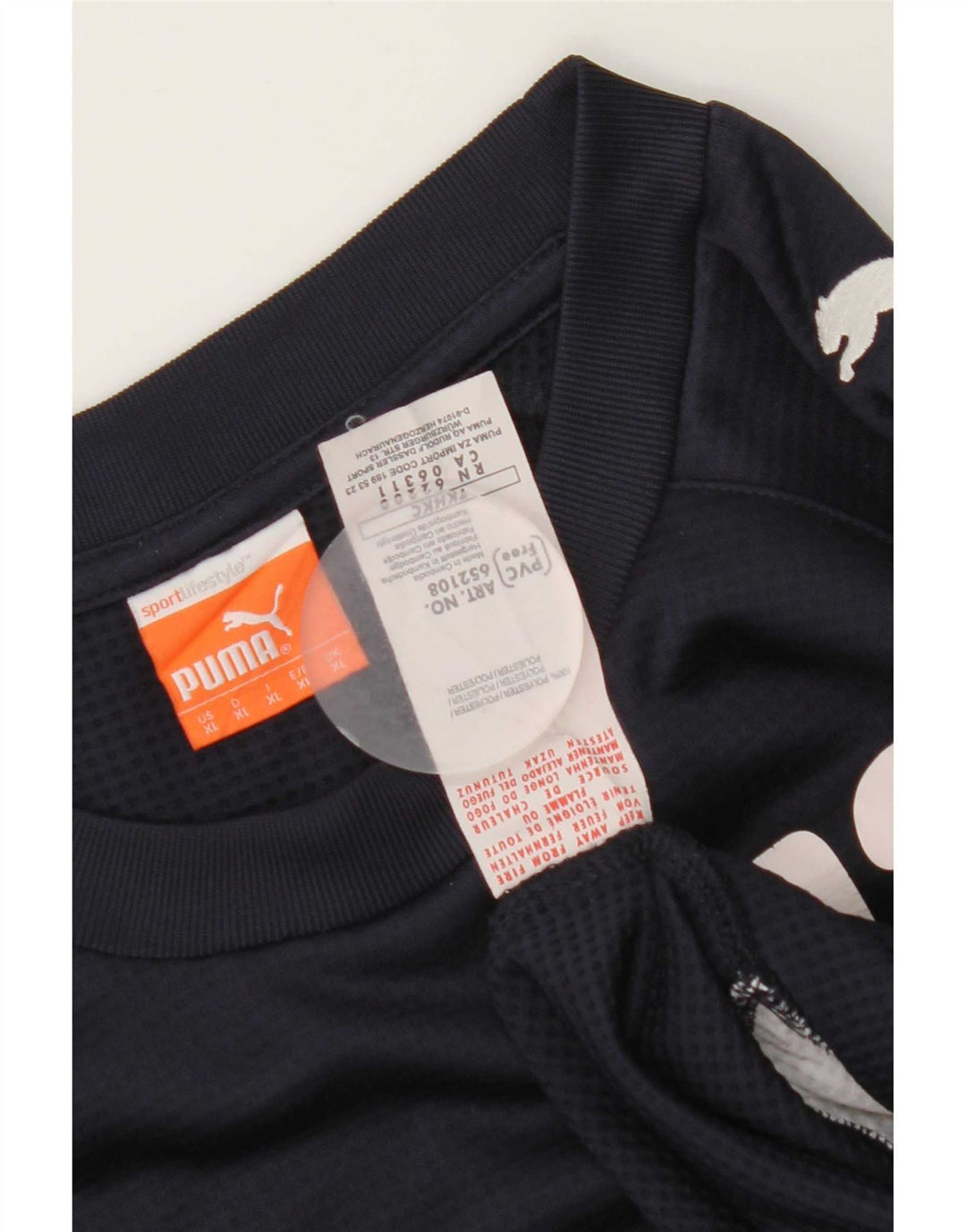 Puma Sweat-shirt graphique pour homme XL Bleu marine Polyester