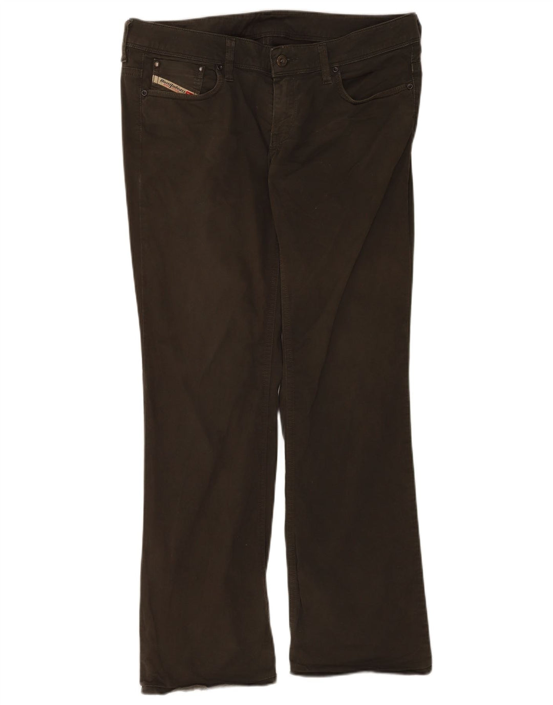 Jean Bootcut Femme Diesel W33 L30 Kaki Coton
